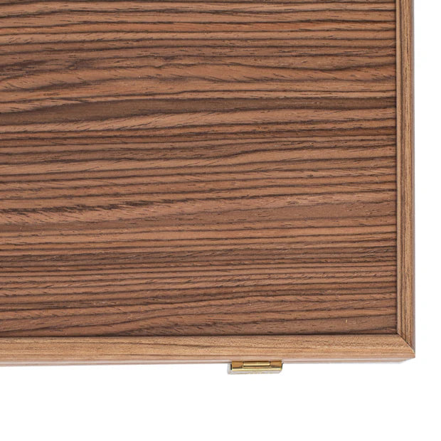 Premium Handcrafted Walnut with Blue Oak Backgammon Set