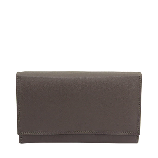 Ladies Long Wallet Cow Nappa Taupe