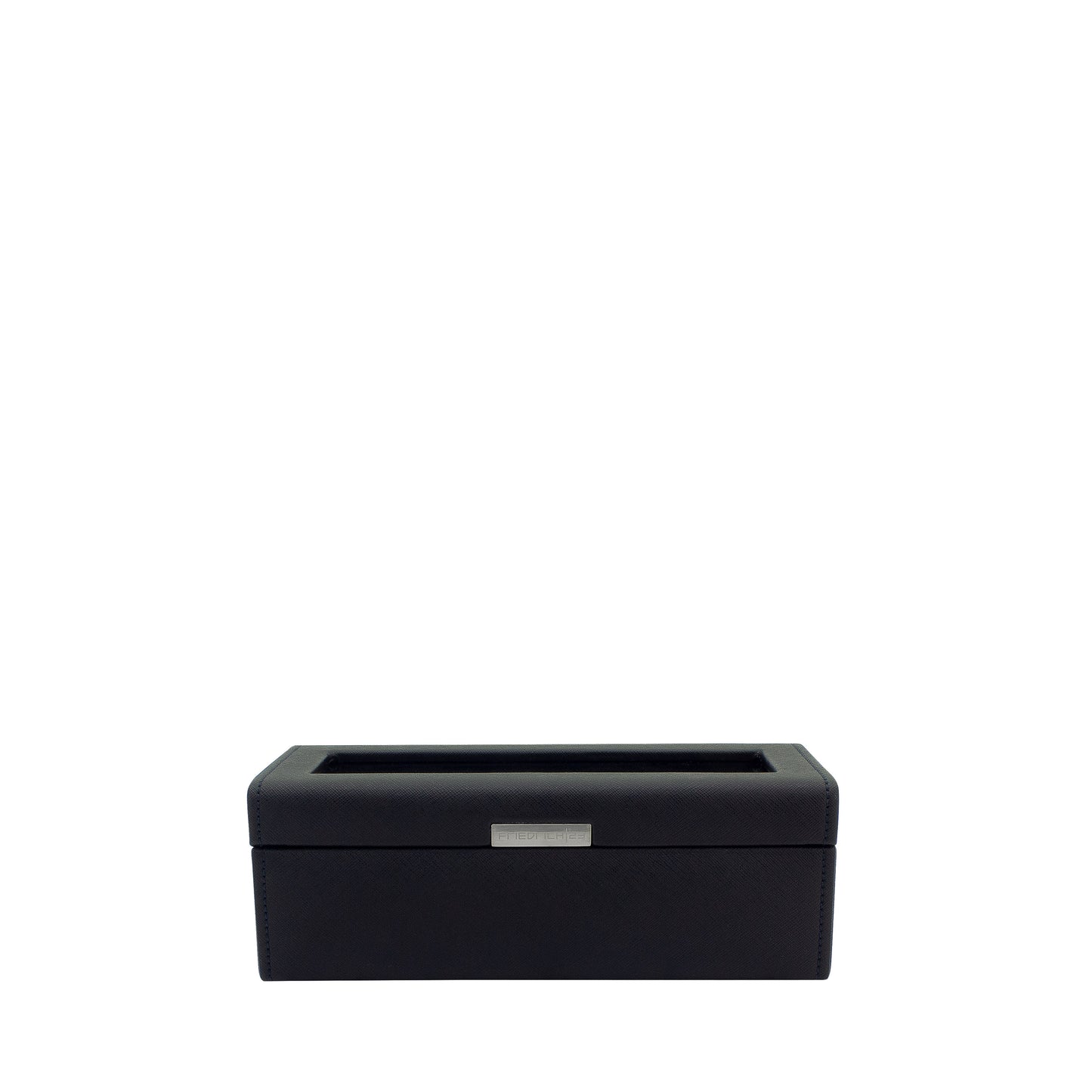 Watch Case Bond Edition Cross Grain Black Leather