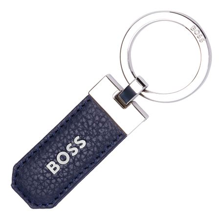 Keyring Classic Grained Navy