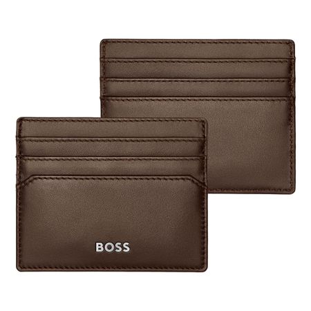 Card Holder Classic Smooth Brown