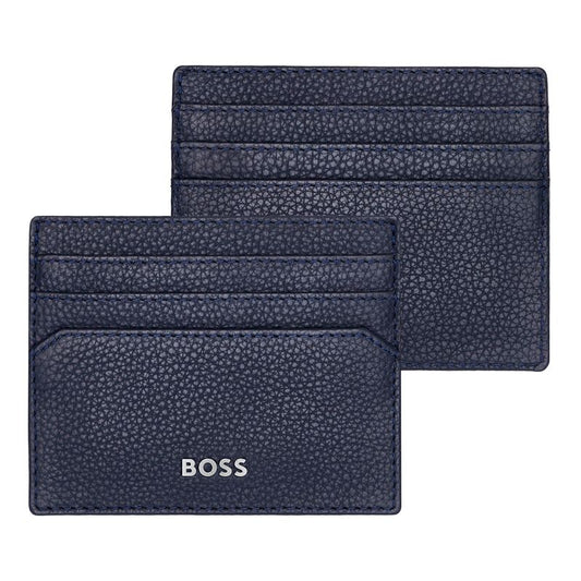 Card Holder Classic Grained Navy