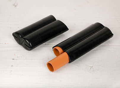 Cigar Case 2 Double Robusto Shade Leather