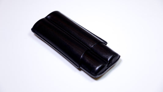 Cigar Case 2 Double Toro Shade Leather
