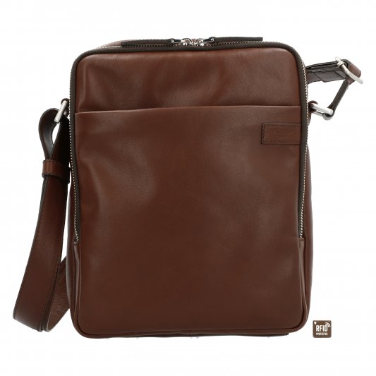 Cow Leather Laptop Briefcase Whisky