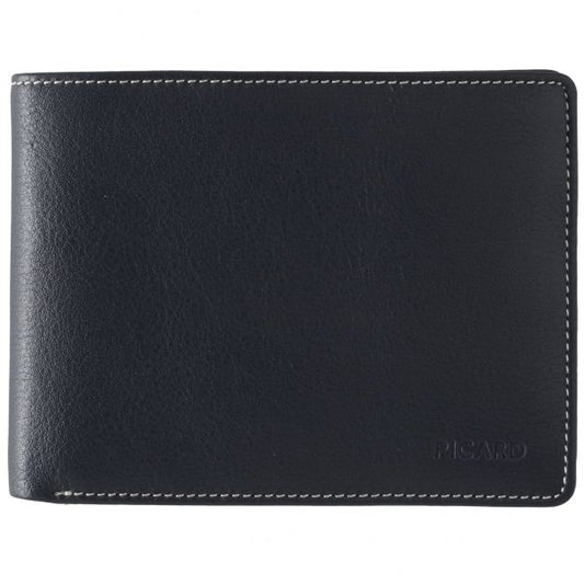 Horizontal Cow Leather Diego Wallet Black