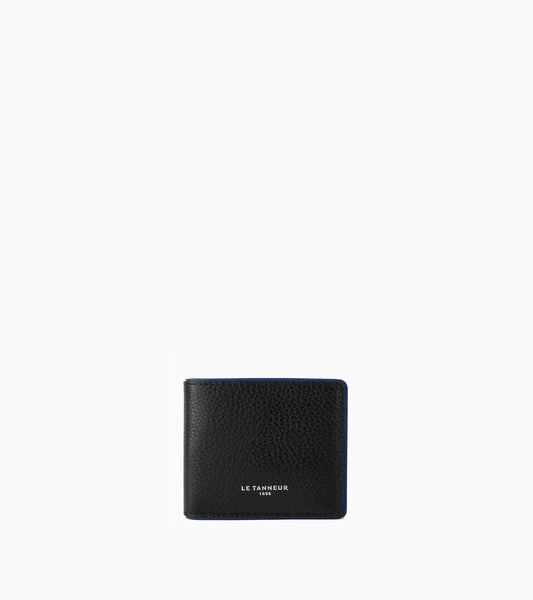 Horizontal Wallet With Coin Pocket & Flap In Grain Leather