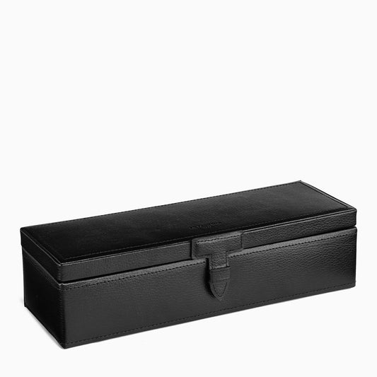 Watch Box For 5 Watches Leather Black