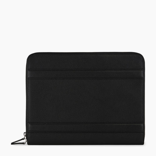 Charles Zipped Document Holder 13" Grained Leather