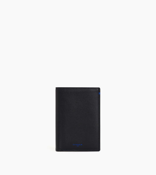 Martin Flap Vertical Card Holder With Smooth Leather Note Pocket