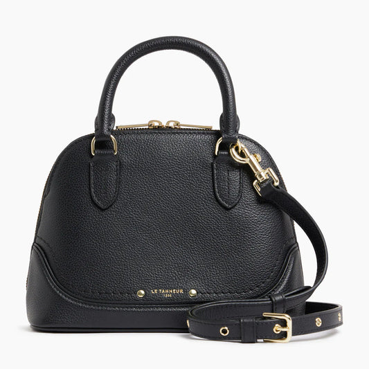 Ella Small Handbag In Black Grained Leather