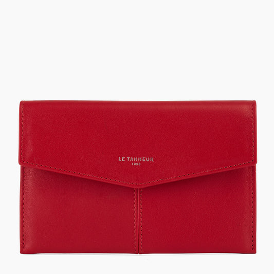 Charlotte Key Case In Smooth Leather Red
