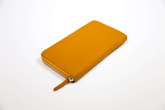 Large Zipped Wallet Yellow