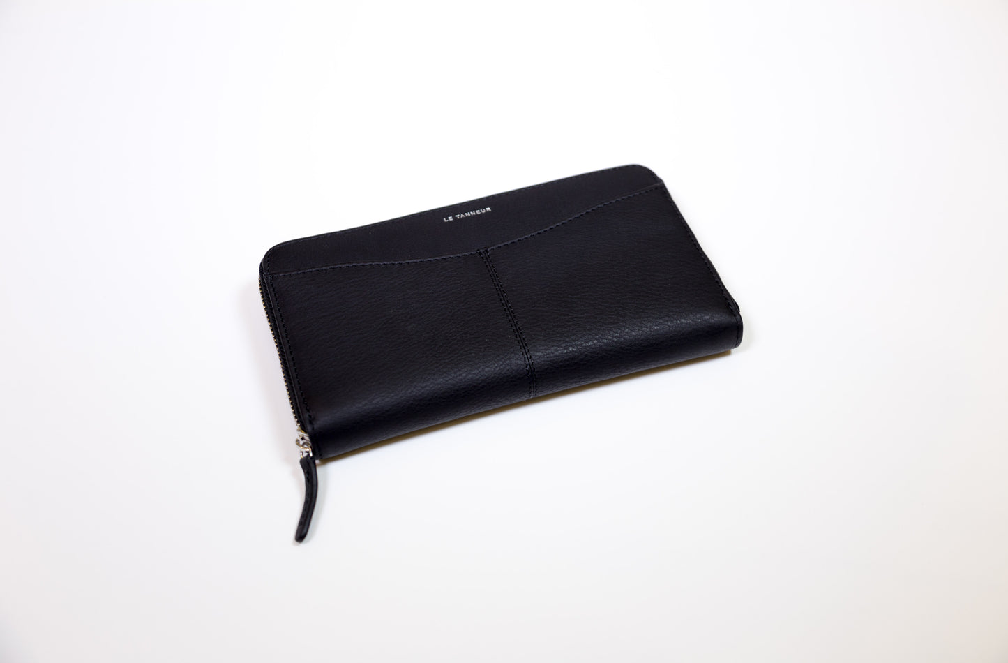Large Zipped Wallet Black