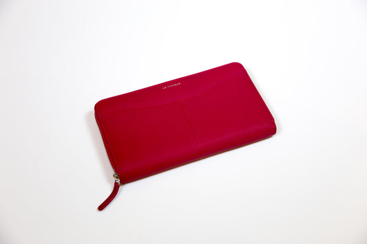 Large Zipped Wallet Fushia