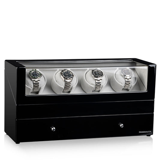 Watch Winder San Diego 4 - Black / Grey