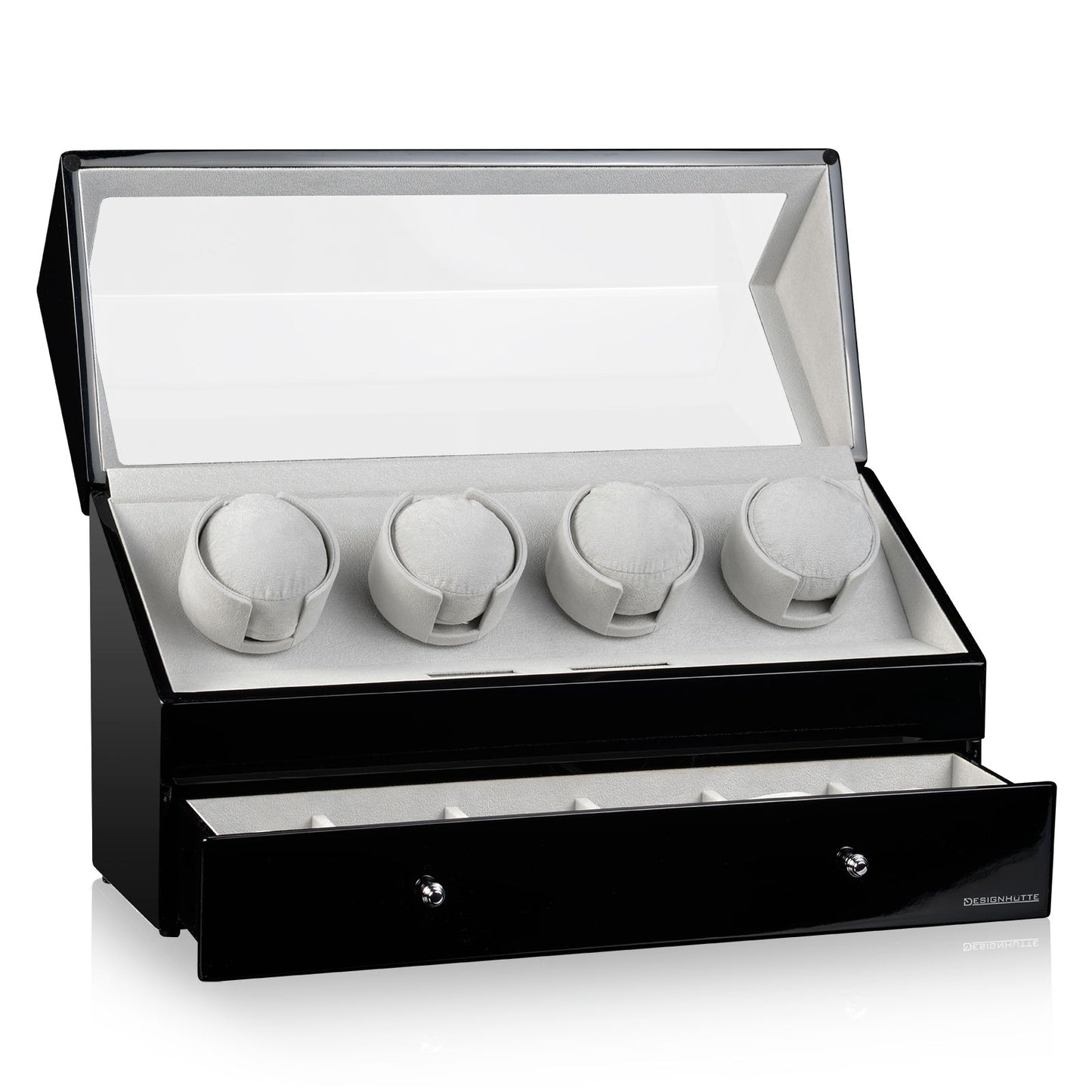 Watch Winder San Diego 4 - Black / Grey