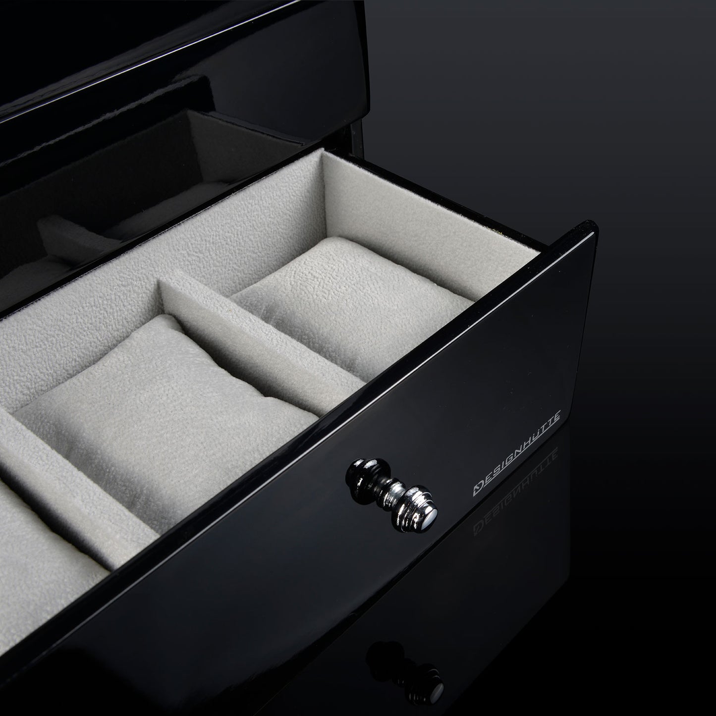Watch Winder San Diego 4 - Black / Grey