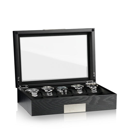 Watch Box Monteray 10 - Black Satin Matt