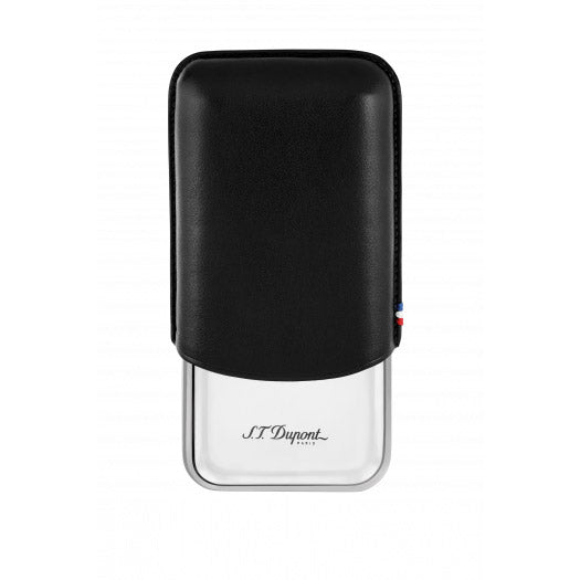 Triple Cigar Case Black