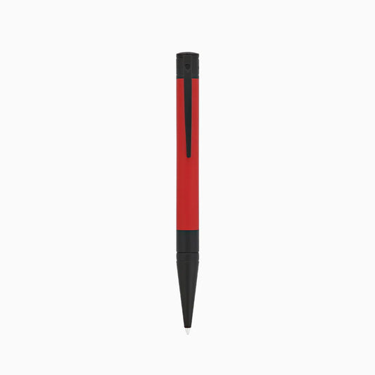 D-Initial Matt Black And Red Ballpoint Pen
